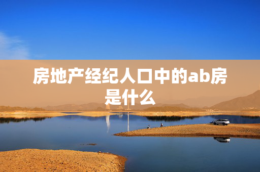 房地产经纪人口中的ab房是什么