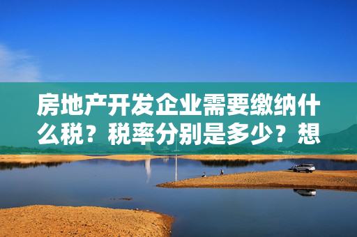 房地产开发企业需要缴纳什么税？税率分别是多少？想知道详细些的喔。。。