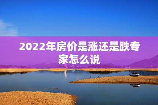 2022年房价是涨还是跌专家怎么说