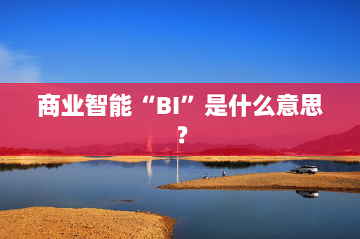 商业智能“BI”是什么意思？