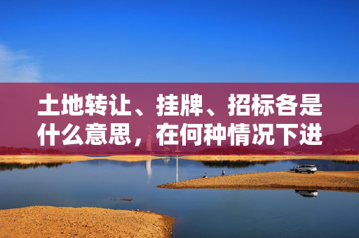 土地转让、挂牌、招标各是什么意思，在何种情况下进行？