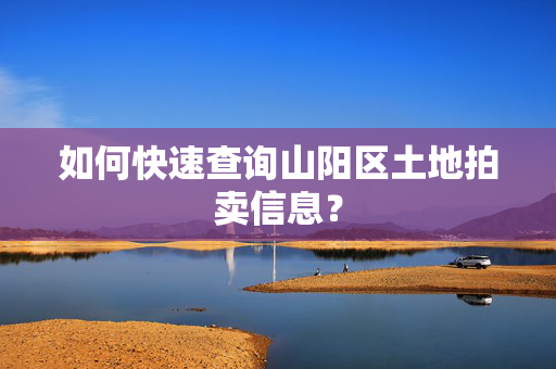 如何快速查询山阳区土地拍卖信息？