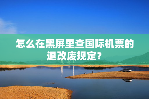 怎么在黑屏里查国际机票的退改废规定？