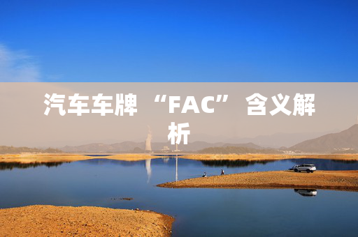 汽车车牌 “FAC” 含义解析