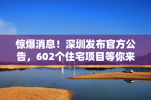 惊爆消息！深圳发布官方公告，602个住宅项目等你来抢！