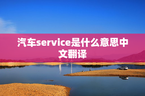 汽车service是什么意思中文翻译