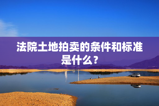 法院土地拍卖的条件和标准是什么？