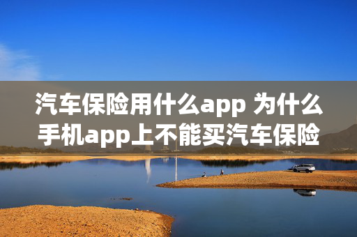 汽车保险用什么app 为什么手机app上不能买汽车保险？