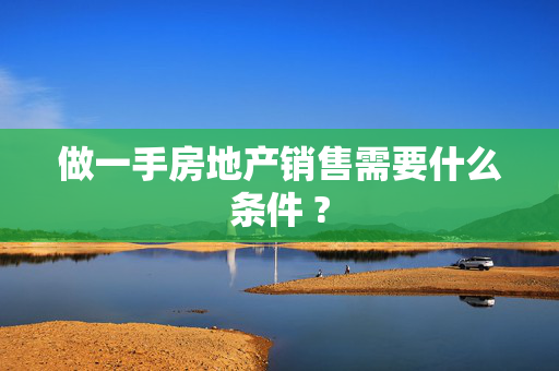 做一手房地产销售需要什么条件 ?