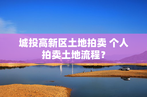 城投高新区土地拍卖 个人拍卖土地流程？