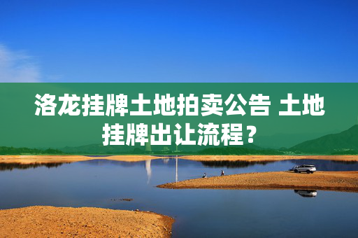 洛龙挂牌土地拍卖公告 土地挂牌出让流程？