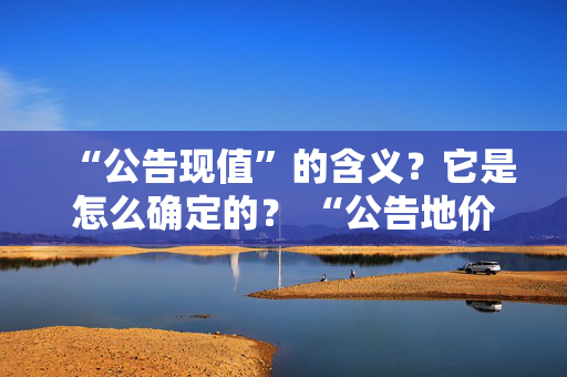 “公告现值”的含义？它是怎么确定的？ “公告地价”的含义？它是怎么确定的？ “公告现值”和 “