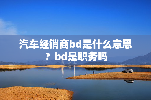 汽车经销商bd是什么意思？bd是职务吗