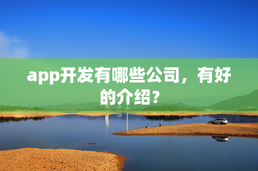 app开发有哪些公司，有好的介绍？