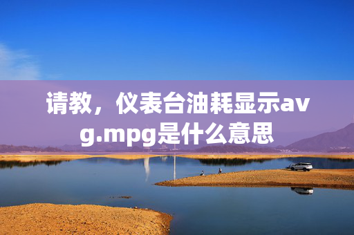 请教，仪表台油耗显示avg.mpg是什么意思