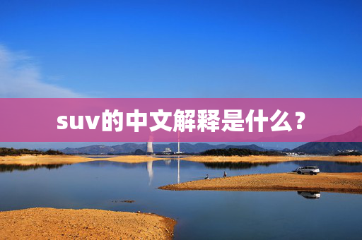 suv的中文解释是什么？